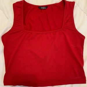 Shein red tank top